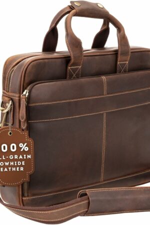 Leather Briefcases For Men Soft Full Grain Leather Lasts a Lifetime 1.jpg